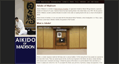 Desktop Screenshot of aikidoofmadison.com