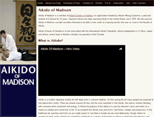 Tablet Screenshot of aikidoofmadison.com